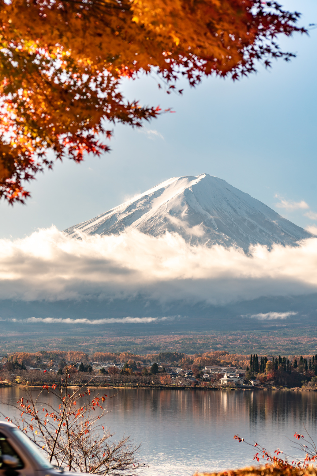 Lake by Mount Fuji 